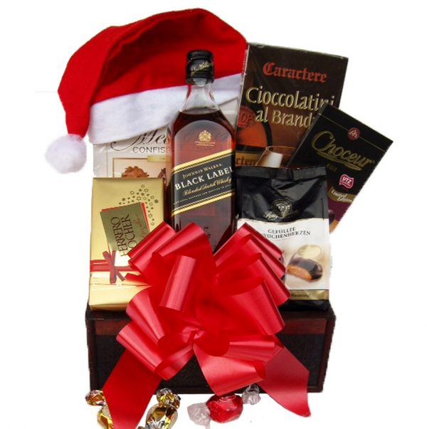 Christmas Black Johnnie Walker Gift Basket