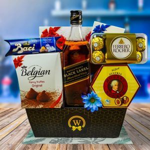 Black Johnnie Walker Gift Basket