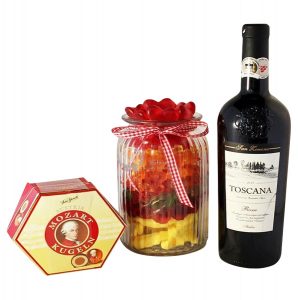Candy Jar with Red Wine