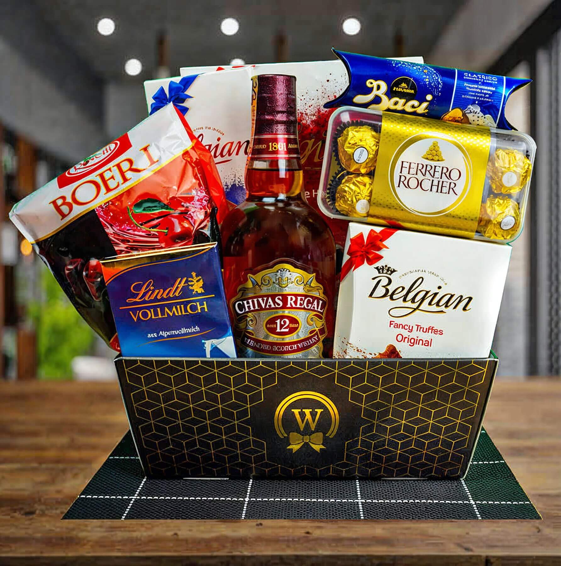 Chivas Regal - Whiskey Gift Basket by Walwater Gifts