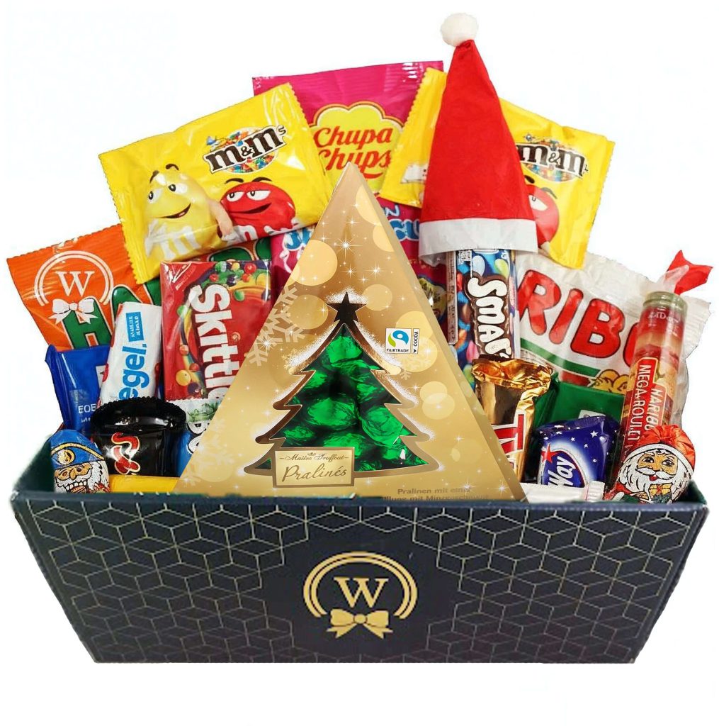 Christmas Retro Sweet Gift Basket delivered by Walwater Gifts