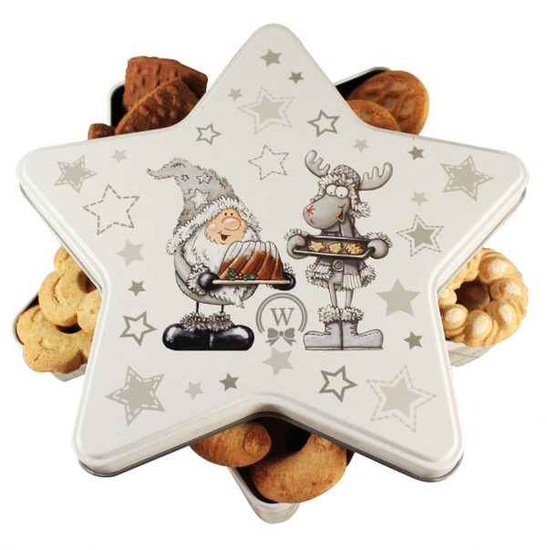 Cookies Star Tin - Cookies Gift Basket