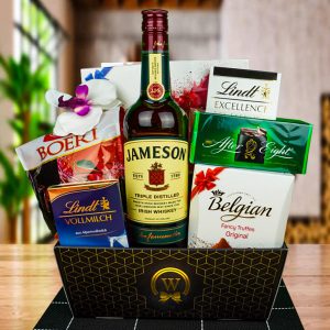 Mr. Jameson Left Dublin – Irish Whiskey Gift Basket