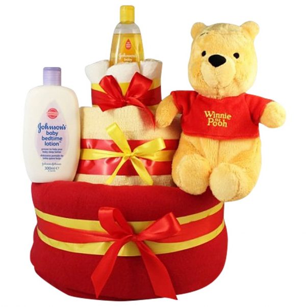 Pooh Bear Diaper Cake