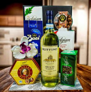 Sweet Inspiration - Wine Gift Basket by Walwater Gifts