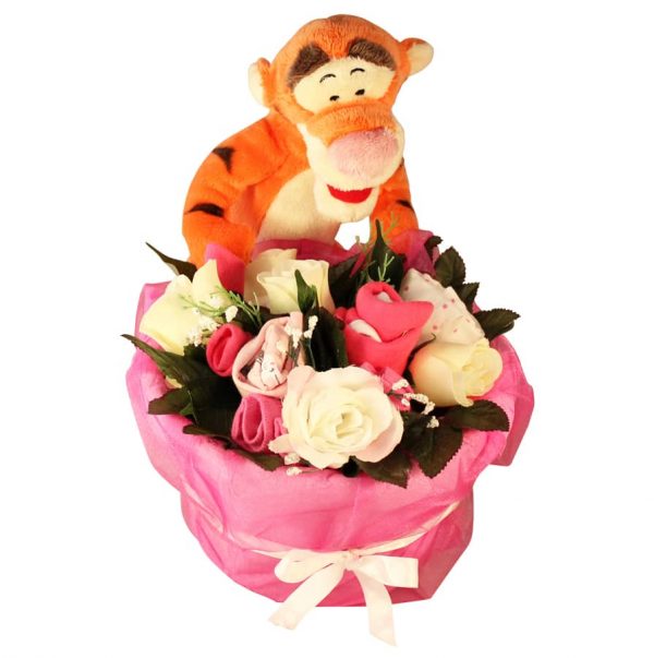 Tigger in a Basket Girl Clothing Bouquet