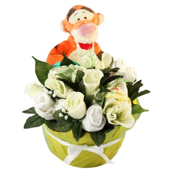 Tigger in a Basket Unisex Clothing Bouquet
