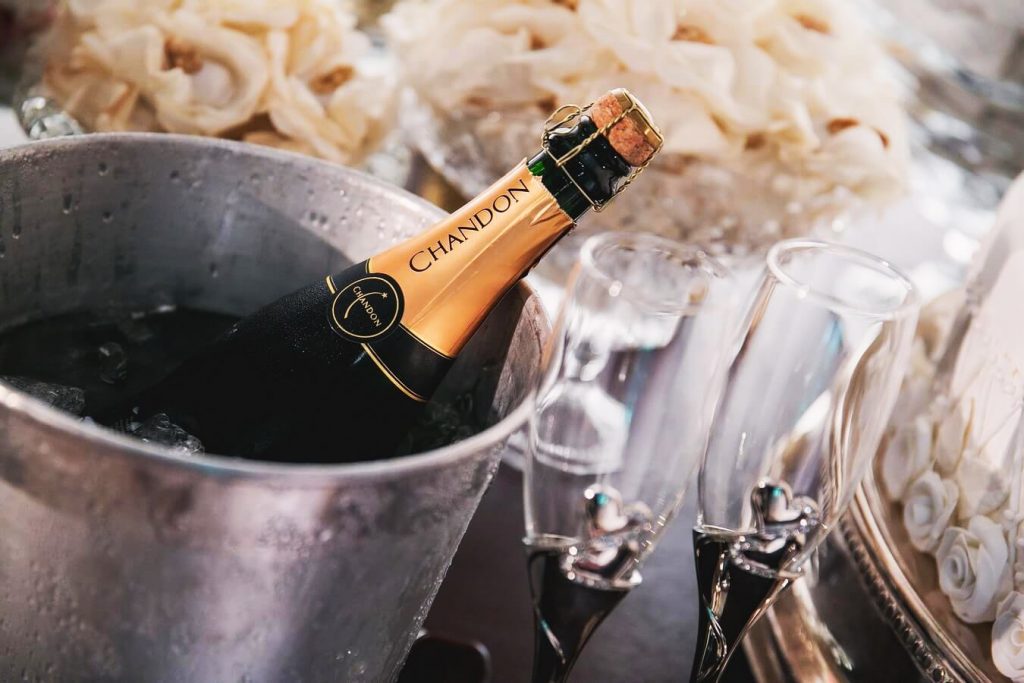 bottles of champagne