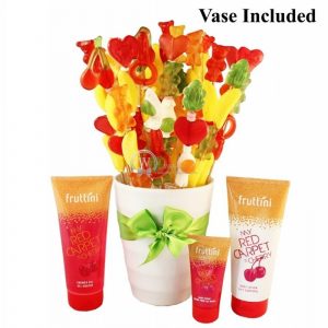 Colorful Harmony – Spa Gift With Candy Bouquet