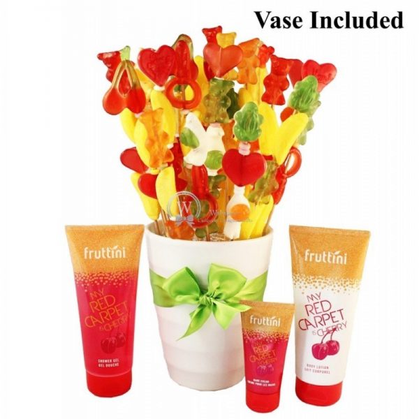 Colorful Harmony - Spa Gift With Candy Bouquet