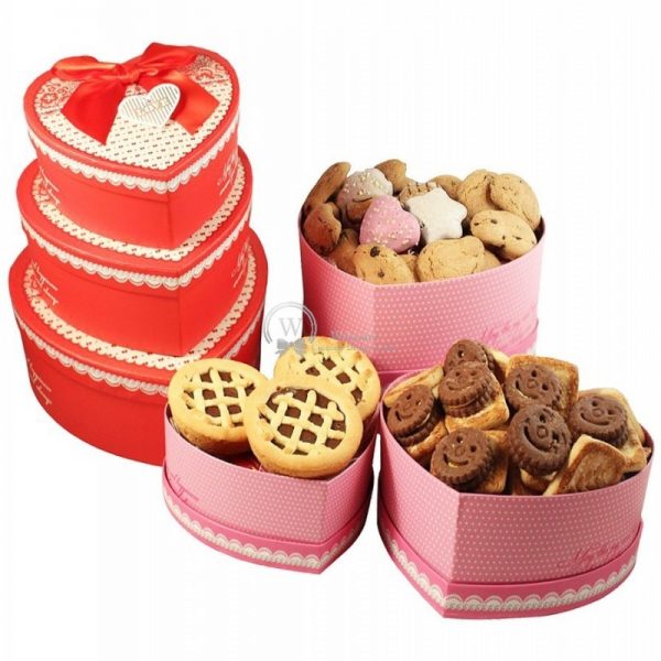 Heart Shape Cookies Tower