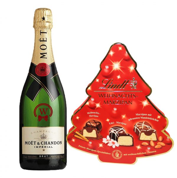 Christmas Moet Chandon and Lindt