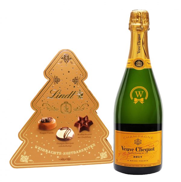 Christmas Veuve Clicquet and Lindt Pralines