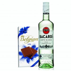 Bacardi Superior Rum Puerto Rico & Belgian Chocolate Bar