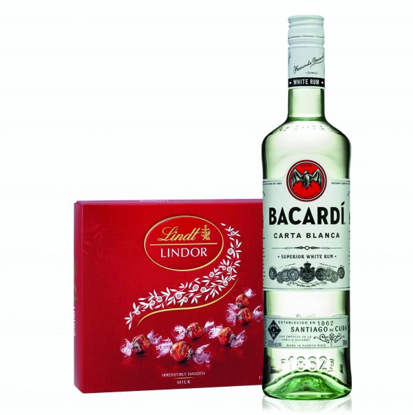 Bacardi Superior Rum Puerto Rico & Lindor Pralines