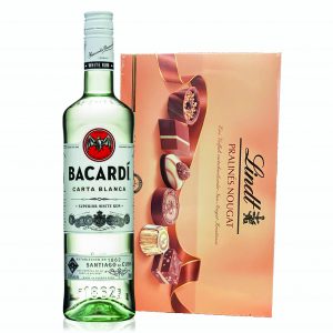 Bacardi Superior Rum Puerto Rico & Lindt Pralines