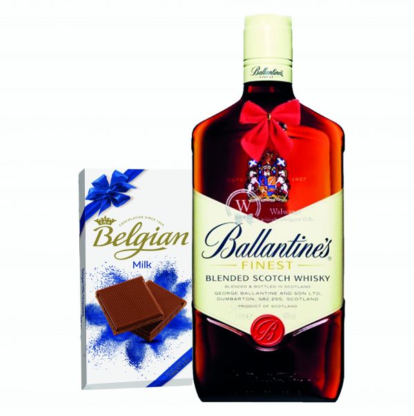 Ballantine's Scotch Whiskey + Belgian Chocolate Bar