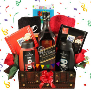 Birthday Johnnie, My Real Man - Luxury Gift Basket