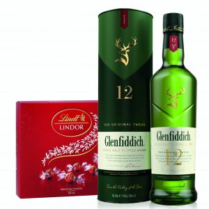 Glenfiddich Signature 12 Year Old Speyside Single Malt Scotch Whiskey & Lindor Pralines