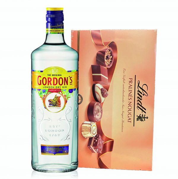 Gordon's Dry Gin London & Lindt Pralines