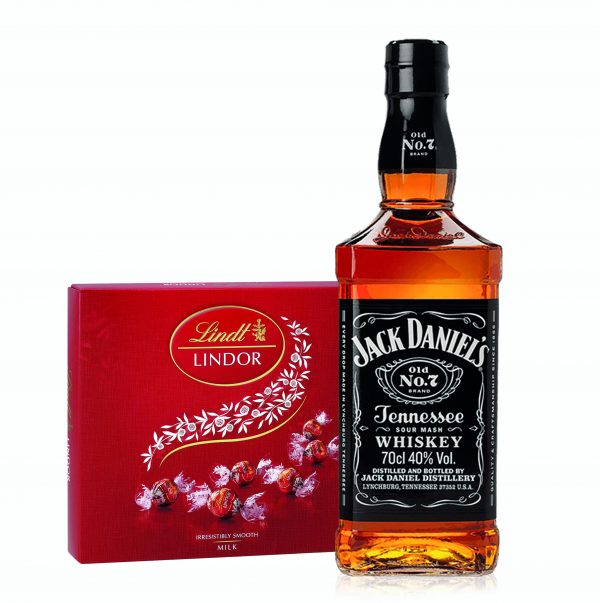 Jack Daniel's Old No. 7 Black Label Tennessee Whiskey + Lindor Pralines