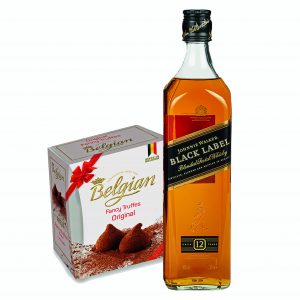 Johnnie Walker Black Label Scotch Whiskey & Belgian Truffles