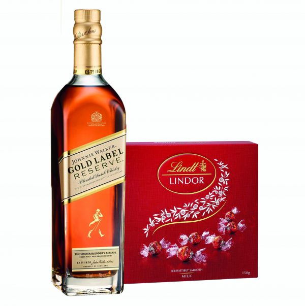 Johnnie Walker Gold Label Reserve Blended Scotch Whiskey + Lindor Pralines