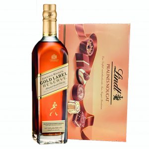 Johnnie Walker Gold Label Reserve Blended Scotch Whiskey & Lindt Pralines
