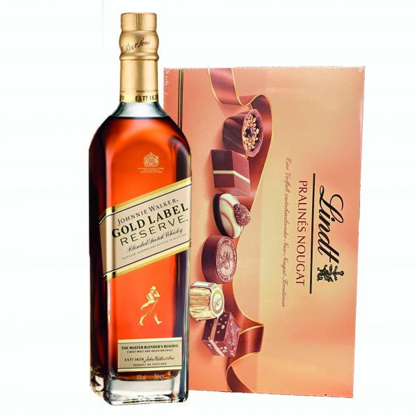 Johnnie Walker Gold Label Reserve Blended Scotch Whiskey + Lindt Pralines