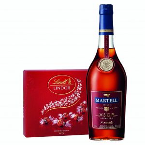 Martell VSOP Cognac & Lindor Pralines