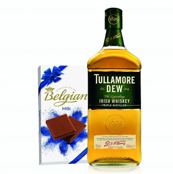 Tullamore D.E.W. Irish Whiskey + Belgian Chocolate Bar