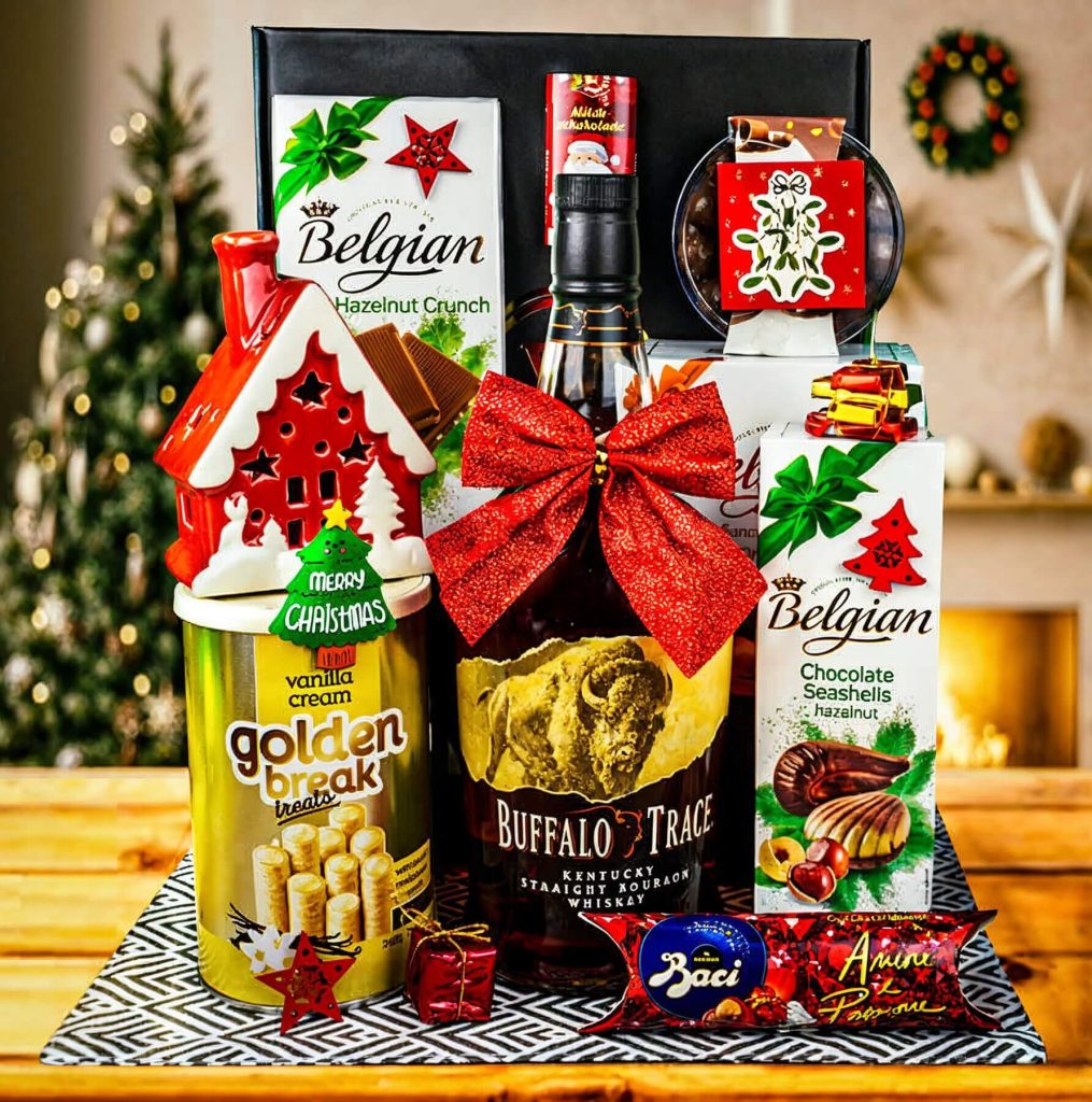 Kentucky Bourbon Christmas Gift Box by Walwater Gifts