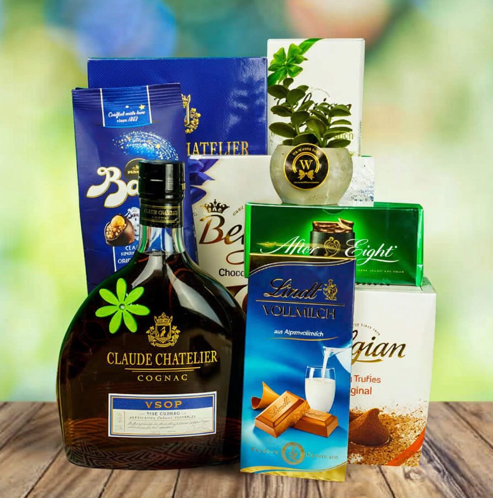 Claude Chatelier Cognac Gift Basket by Walwater Gifts