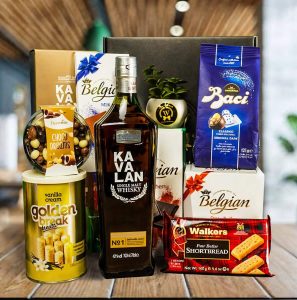 Kavalan Whisky Luxe Gift Basket by Walwater Gifts