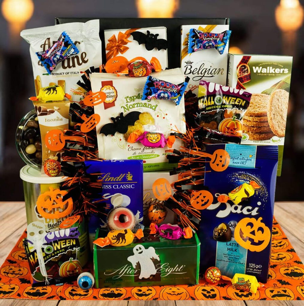 Halloween Sweet & Savory Gift Basket by Walwater Gifts
