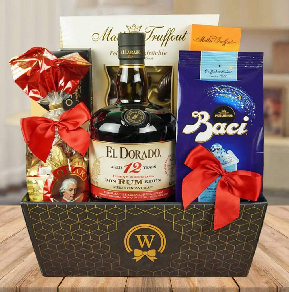 El Dorado 12-Year Reserve Golden Legacy Gift Basket by Walwater Gifts