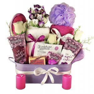 Purple Passion – Spa Gift Basket For Her by Walwater Gifts