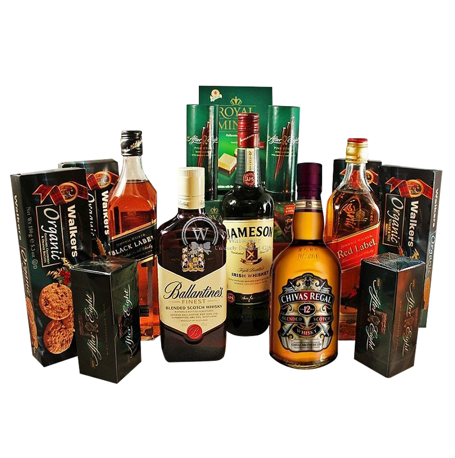 Between Edinburgh to Dublin - Deluxe Whiskey Gift Basket