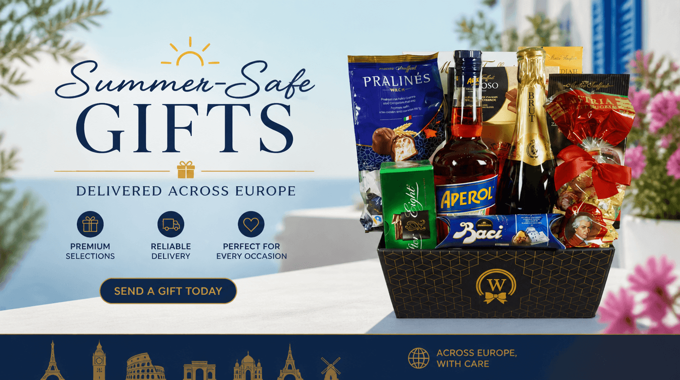 Send summer gift baskets to europe