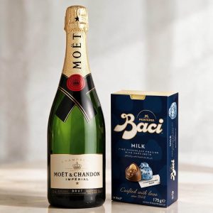 Moët Champagne and Baci Chocolate Gift Set
