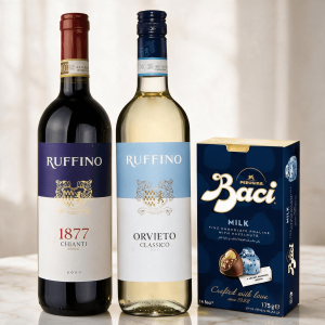 Ruffino Italian Wine and Baci Chocolate Gift Set